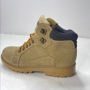 Rustler Tan and Black High-Top Boots with Rugged Sole